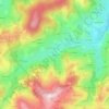 Dardy topographic map, elevation, terrain