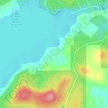 Sproat Lake topographic map, elevation, terrain