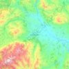 Kyoustendil topographic map, elevation, terrain