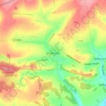 Chilmark topographic map, elevation, terrain