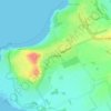 Gullane topographic map, elevation, terrain