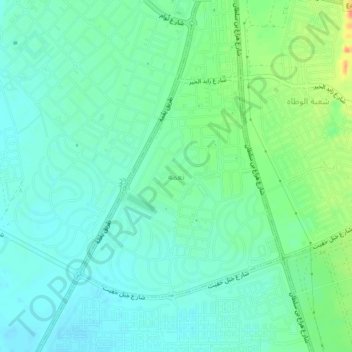 Ni'mah topographic map, elevation, terrain
