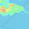 Wasima Island topographic map, elevation, terrain