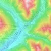 Briançon topographic map, elevation, terrain