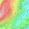 Manjotier topographic map, elevation, terrain