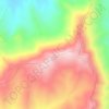 Cuchilla Roa topographic map, elevation, terrain
