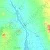 Monywa topographic map, elevation, terrain