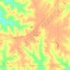 Lemons topographic map, elevation, terrain