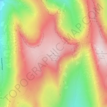 Stony Cove Pike topographic map, elevation, terrain