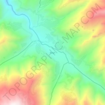 Ragh topographic map, elevation, terrain