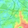 Les Prés Corbeaux topographic map, elevation, terrain