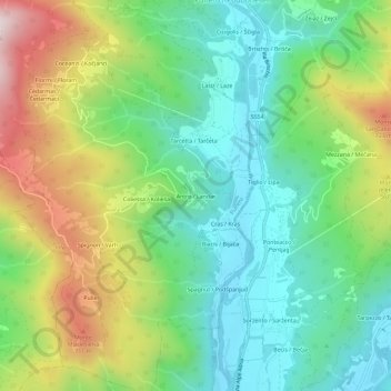 Antro / Landar topographic map, elevation, terrain