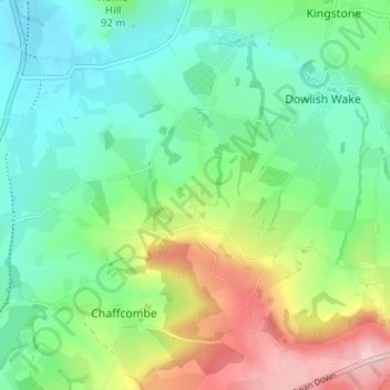 Cricket Malherbie topographic map, elevation, terrain