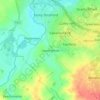 Lower Weald topographic map, elevation, terrain