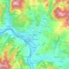 Kakanj topographic map, elevation, terrain