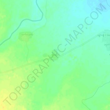 Hpone Soe topographic map, elevation, terrain