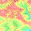 Sticker topographic map, elevation, terrain