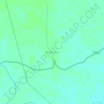 Bhargama topographic map, elevation, terrain