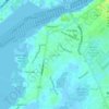 Gun-ob topographic map, elevation, terrain