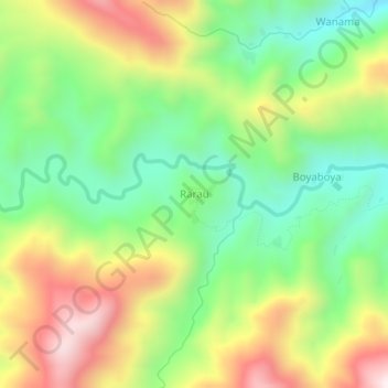 Rarau topographic map, elevation, terrain