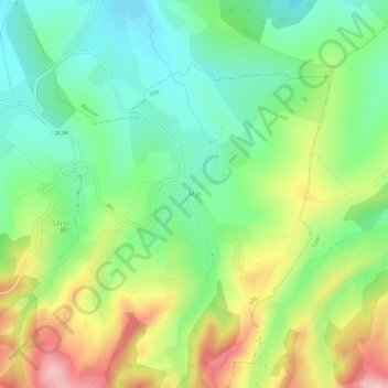 Mal topographic map, elevation, terrain