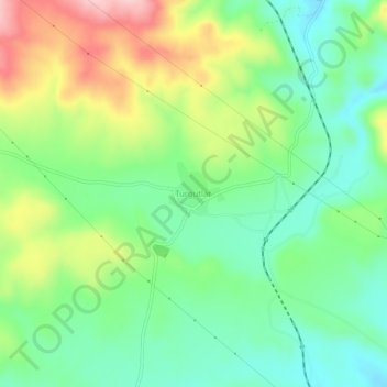 Turgutlar topographic map, elevation, terrain