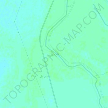 Gabriel topographic map, elevation, terrain