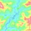 Ping topographic map, elevation, terrain