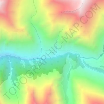 Tinkar topographic map, elevation, terrain