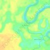 28 de Julio topographic map, elevation, terrain