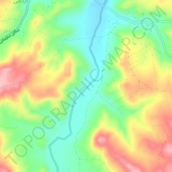 Cham i Alasiyaw topographic map, elevation, terrain