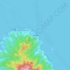 Uturoa topographic map, elevation, terrain