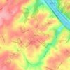 Gladwyne topographic map, elevation, terrain