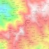 Al Midan topographic map, elevation, terrain