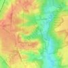 Roydon Common topographic map, elevation, terrain