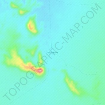 Rocky Point topographic map, elevation, terrain