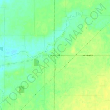 Shannondale topographic map, elevation, terrain