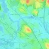 Medford Hillside topographic map, elevation, terrain