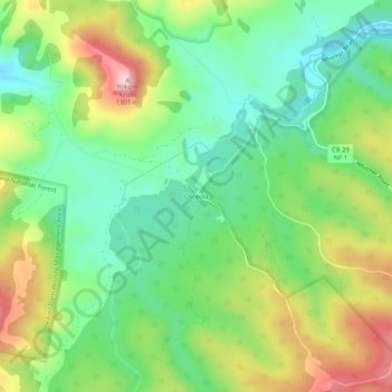 Osceola topographic map, elevation, terrain