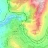 Monte Catillo topographic map, elevation, terrain