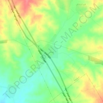 فلفيل topographic map, elevation, terrain