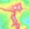 Colle Delle Traversette topographic map, elevation, terrain