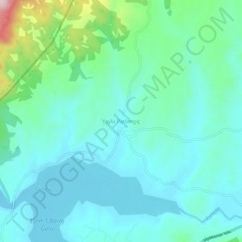 Yayla Patlangıç topographic map, elevation, terrain
