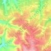 القصريين topographic map, elevation, terrain