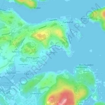 Florida topographic map, elevation, terrain