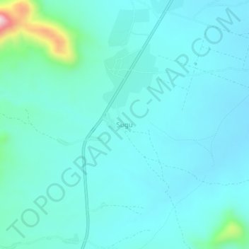 Sugu topographic map, elevation, terrain