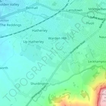 Greatfield topographic map, elevation, terrain