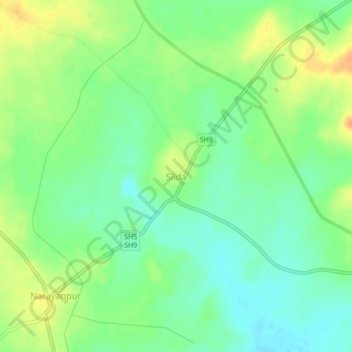 Silda topographic map, elevation, terrain