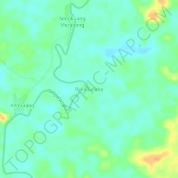 Pakit Selaba topographic map, elevation, terrain