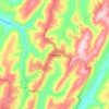 Kibungo topographic map, elevation, terrain